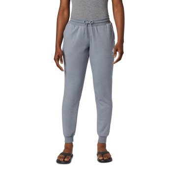 Columbia Ženske Hlače - Logo French Terry Jogger Sive | UIOZ-16029
